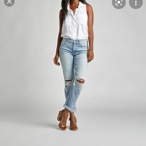 Silver not your boyfriend jeans